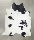 Black and White X-Large Brazilian Cowhide Rug 6'9"H x 6'7"W #A18055 by Hudson Hides