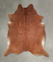 Solid Brown X-Large Brazilian Cowhide Rug 7'0