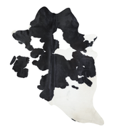 Black and White X-Large Brazilian Cowhide Rug 7'8"H x 6'6"W #A18076 by Hudson Hides