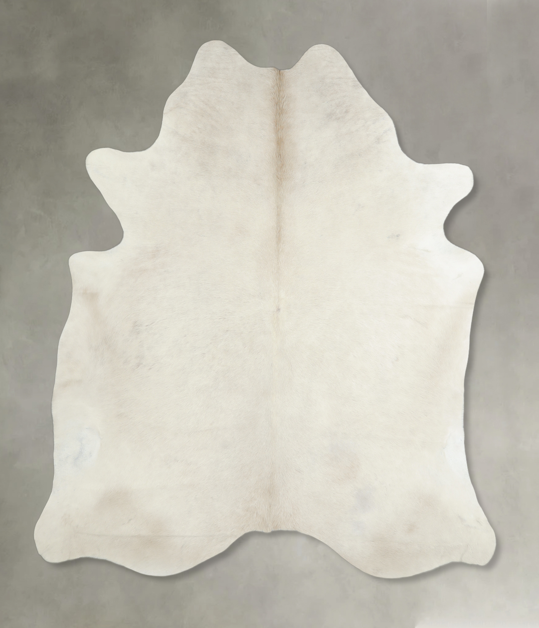 Solid White Large Brazilian Cowhide Rug 6'5"H x 6'0"W #A18084 by Hudso