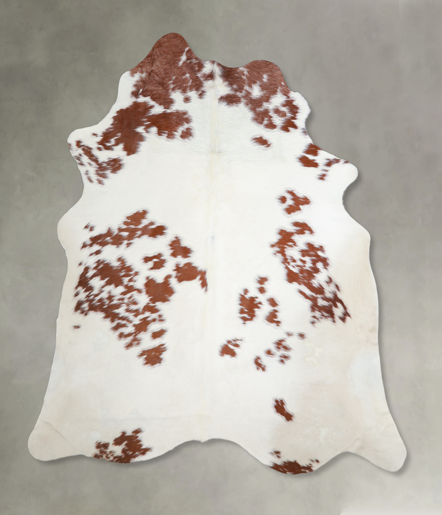 Salt and Pepper Brown X-Large Brazilian Cowhide Rug 6'6"H x 6'4"W #A18160 by Hudson Hides