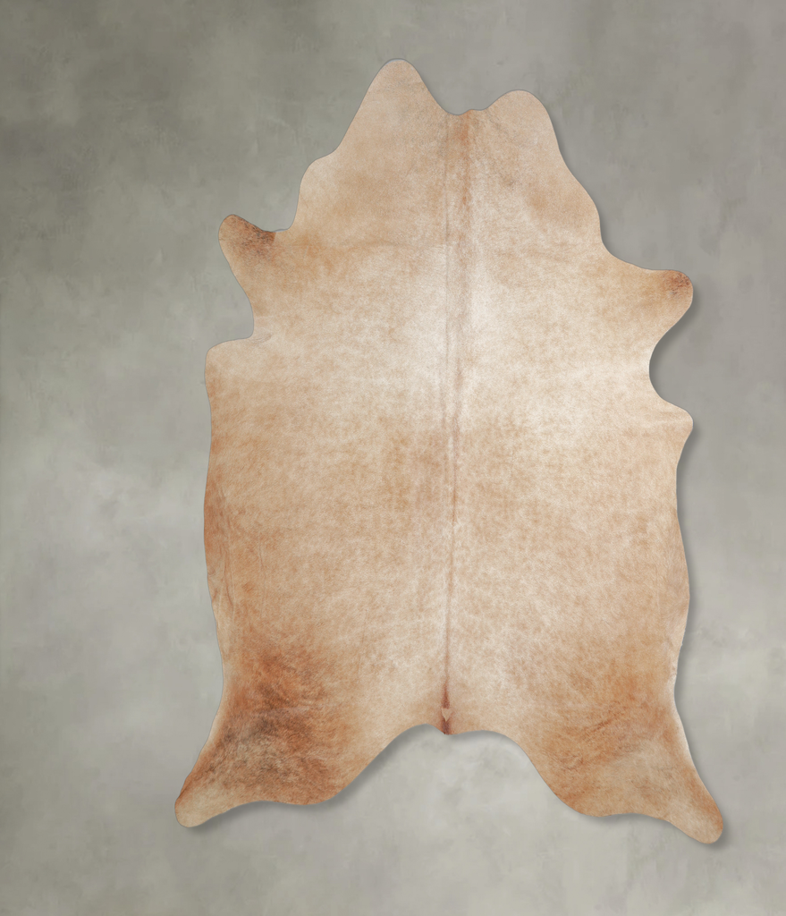 Champagne Large Brazilian Cowhide Rug 6'9"H x 5'11"W #A18185 by Hudson Hides