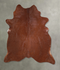 Solid Brown Large Brazilian Cowhide Rug 6'1