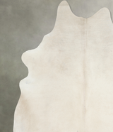 Solid White XX-Large Brazilian Cowhide Rug 7'11"H x 7'2"W #A18198 by Hudson Hides