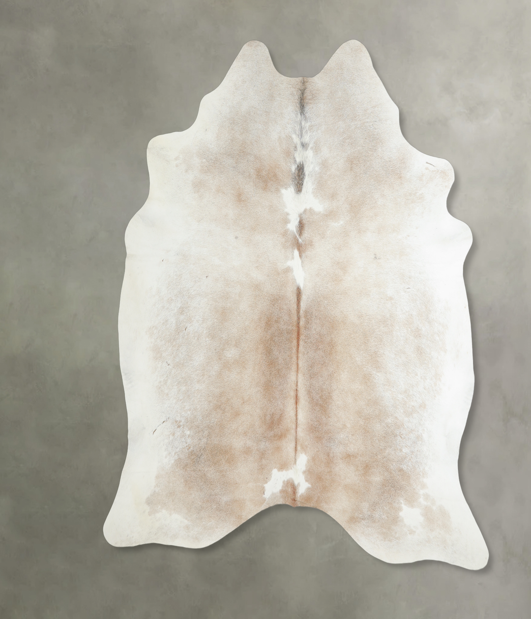 Grey with Beige X-Large Brazilian Cowhide Rug 6'11"H x 6'4"W #A18253 b