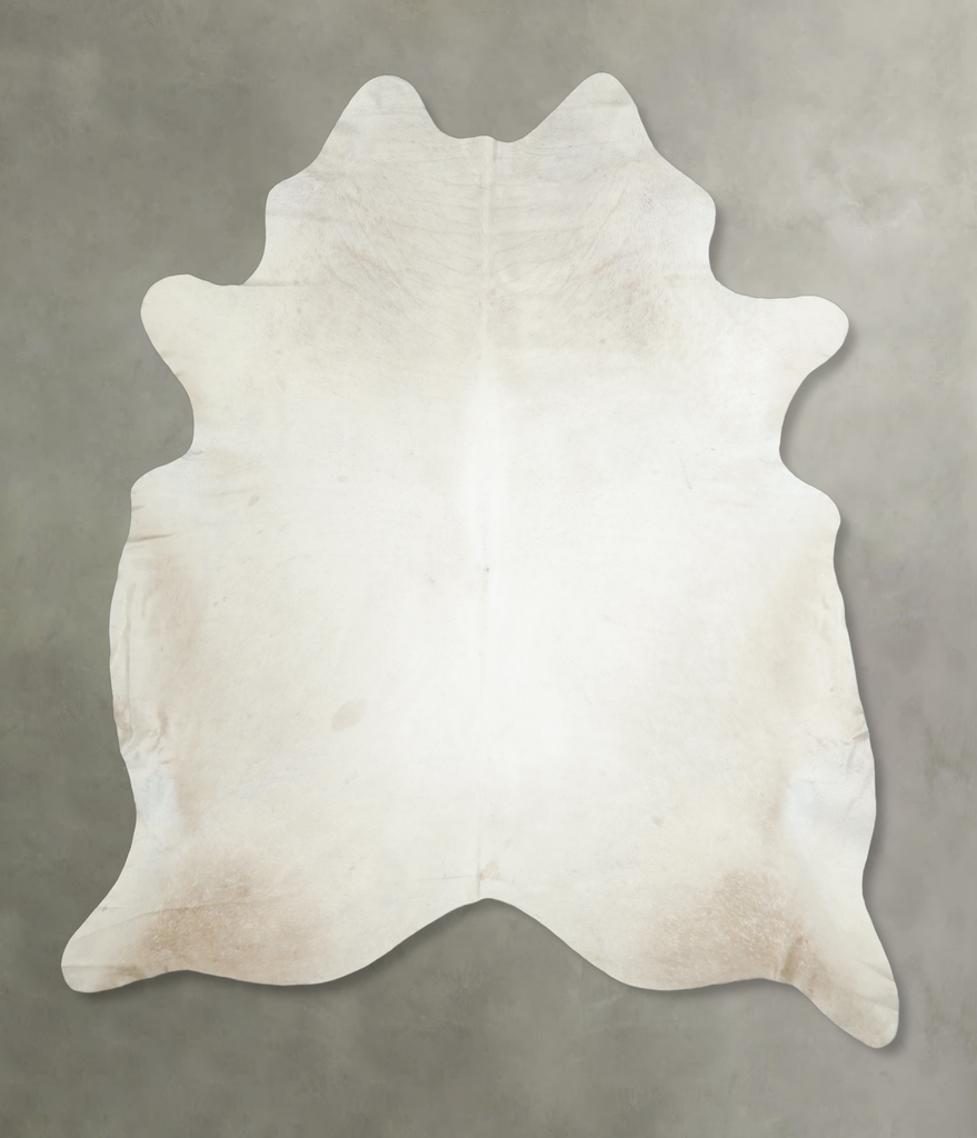 Champagne XX-Large Brazilian Cowhide Rug 8'0"H x 7'3"W #A18258 by Hudson Hides
