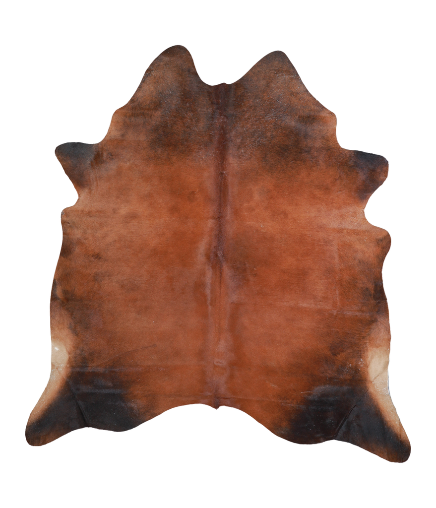 Warm Caramel X-Large Brazilian Cowhide Rug 6'11"H x 6'4"W #A18308 by Hudson Hides