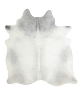 Medium Grey X-Large Brazilian Cowhide Rug 7'0"H x 6'5"W #A18402 by Hudson Hides