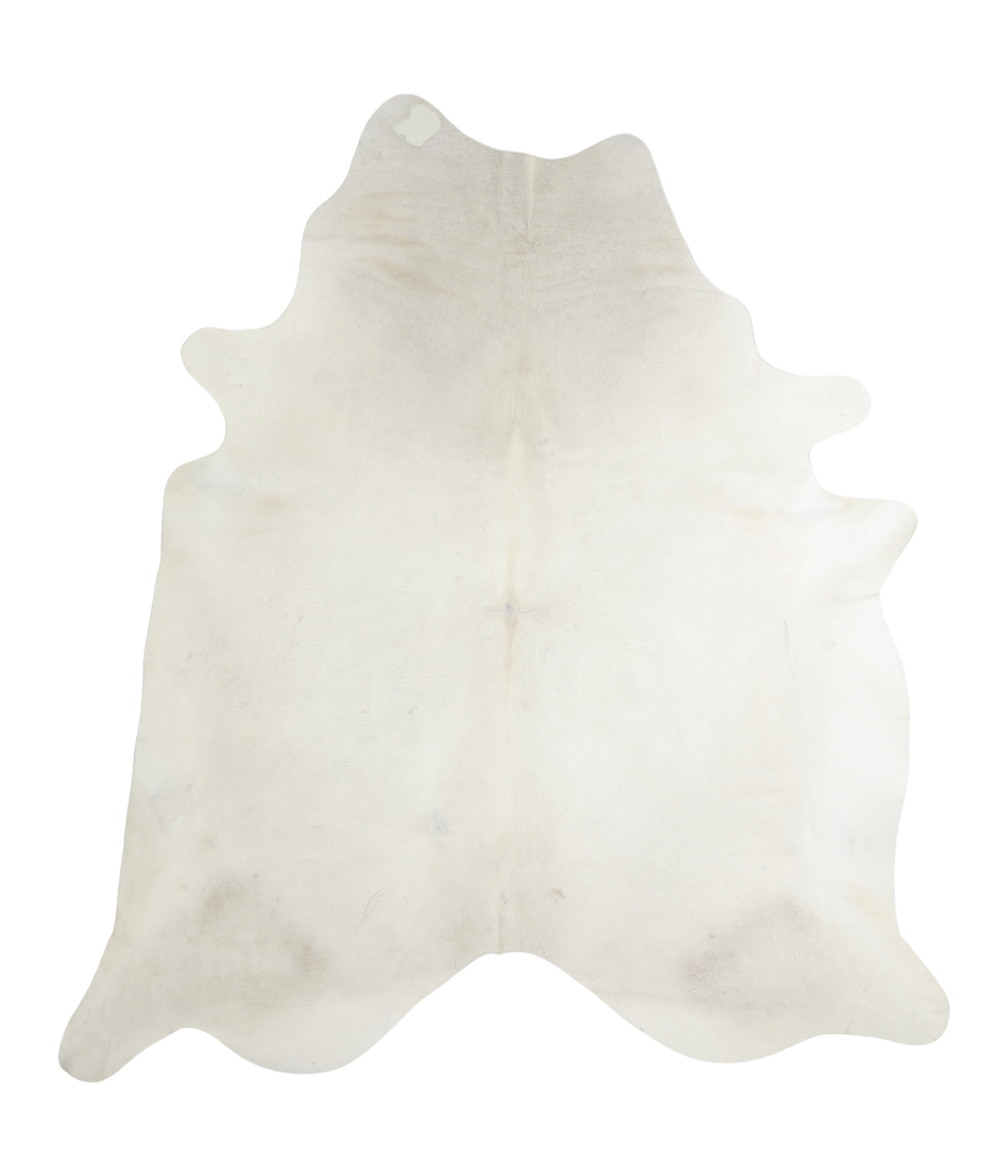 Solid White Cowhide Rug #A18422