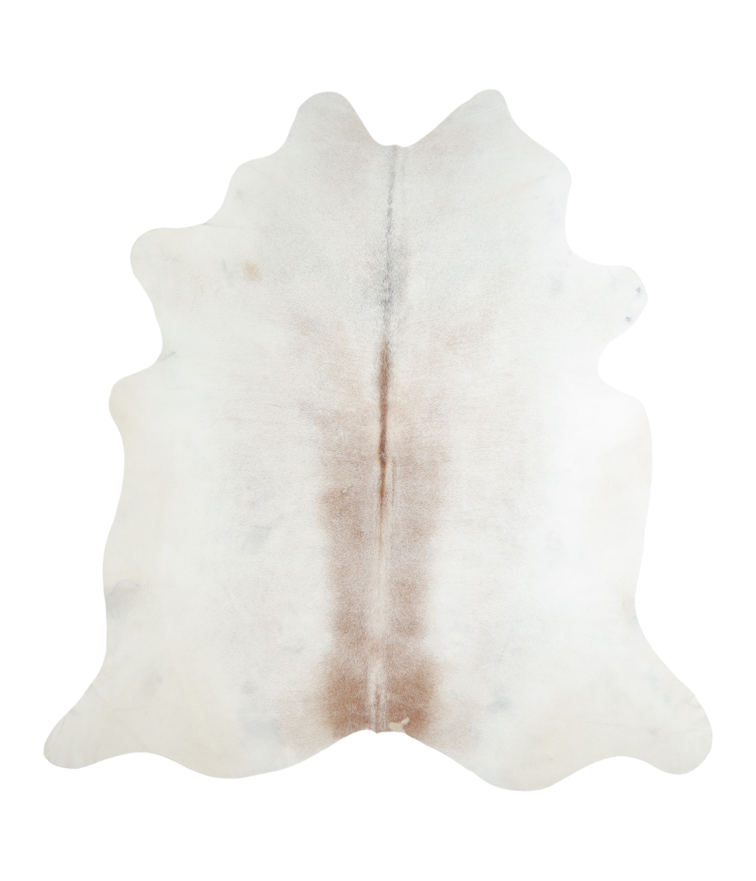 Grey with Beige XX-Large Brazilian Cowhide Rug 7'3"H x 6'10"W #A18430 
