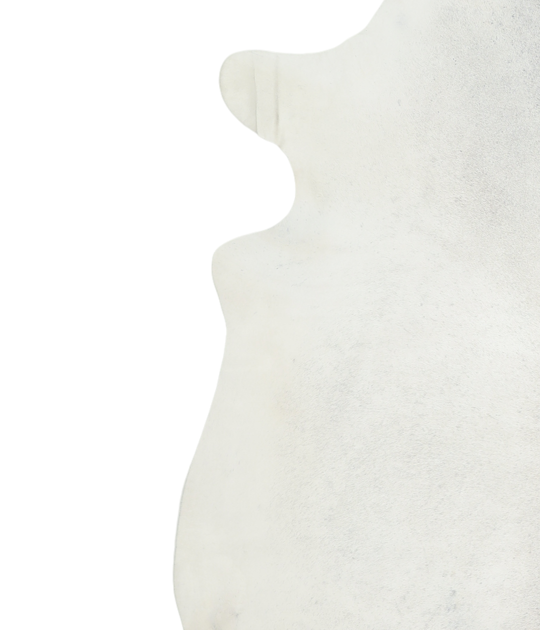 Light Grey XX-Large Brazilian Cowhide Rug 7'6"H x 6'9"W #A18431 by Hud