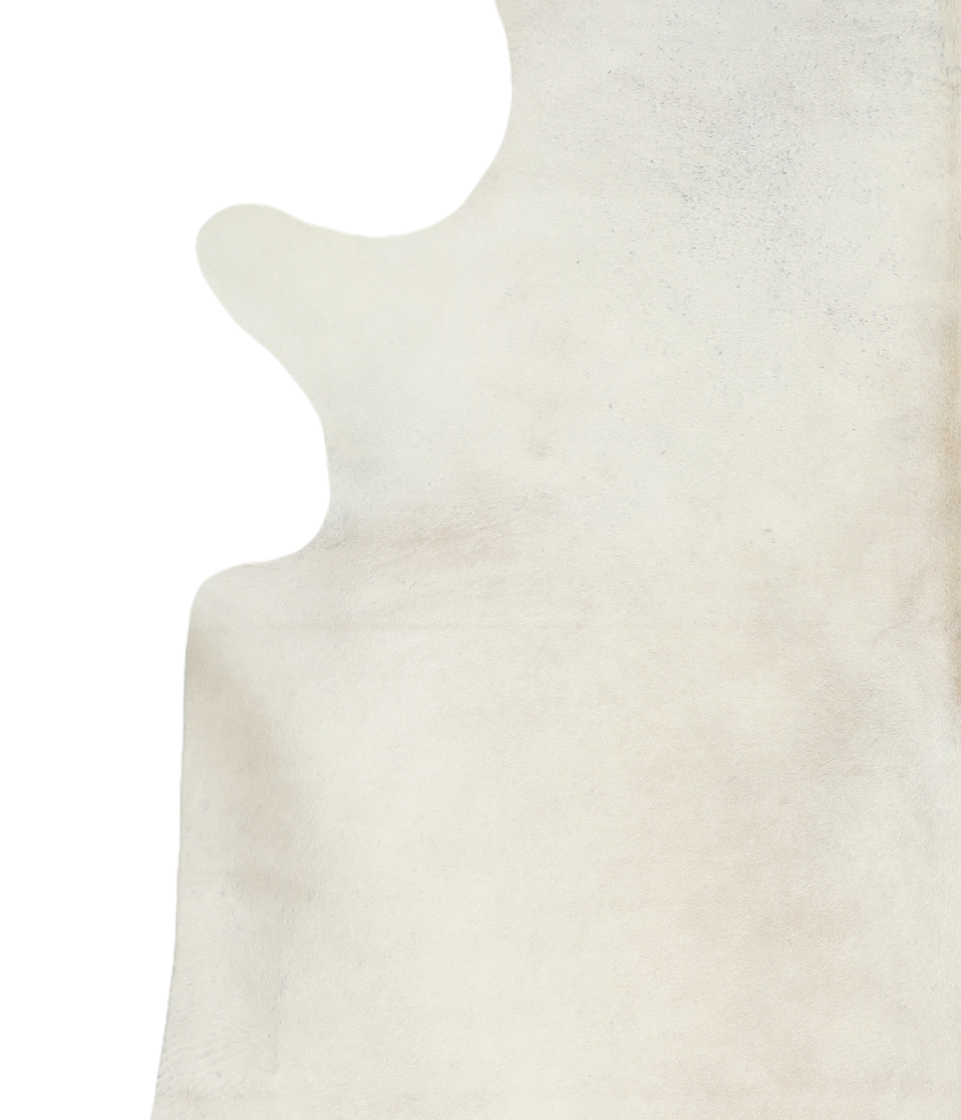 Ivory with Beige X-Large Brazilian Cowhide Rug 7'2"H x 6'11"W #A18520 