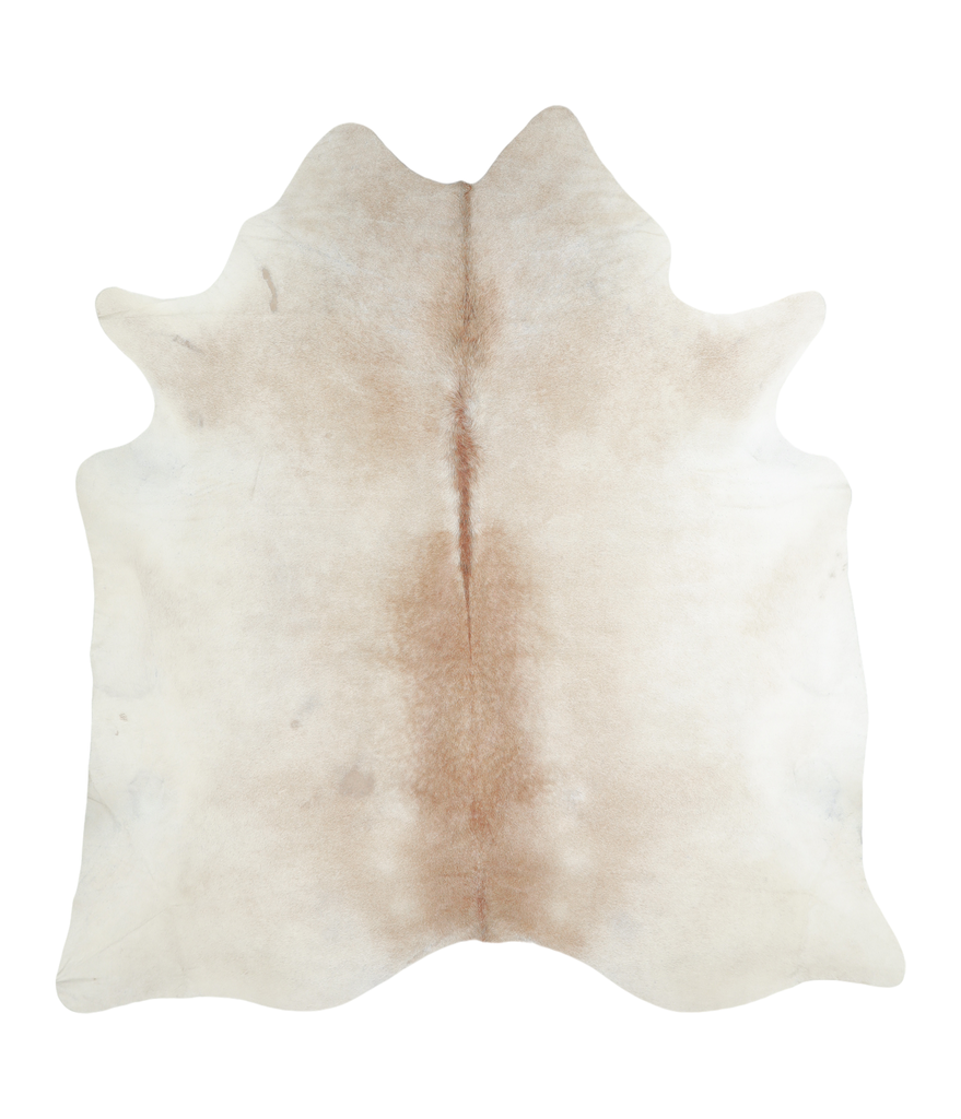 Light Caramel XX-Large Brazilian Cowhide Rug 7'4"H x 6'10"W #A18706 by Hudson Hides