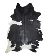 Black and White XX-Large Brazilian Cowhide Rug 8'5"H x 7'0"W #A18734 by Hudson Hides