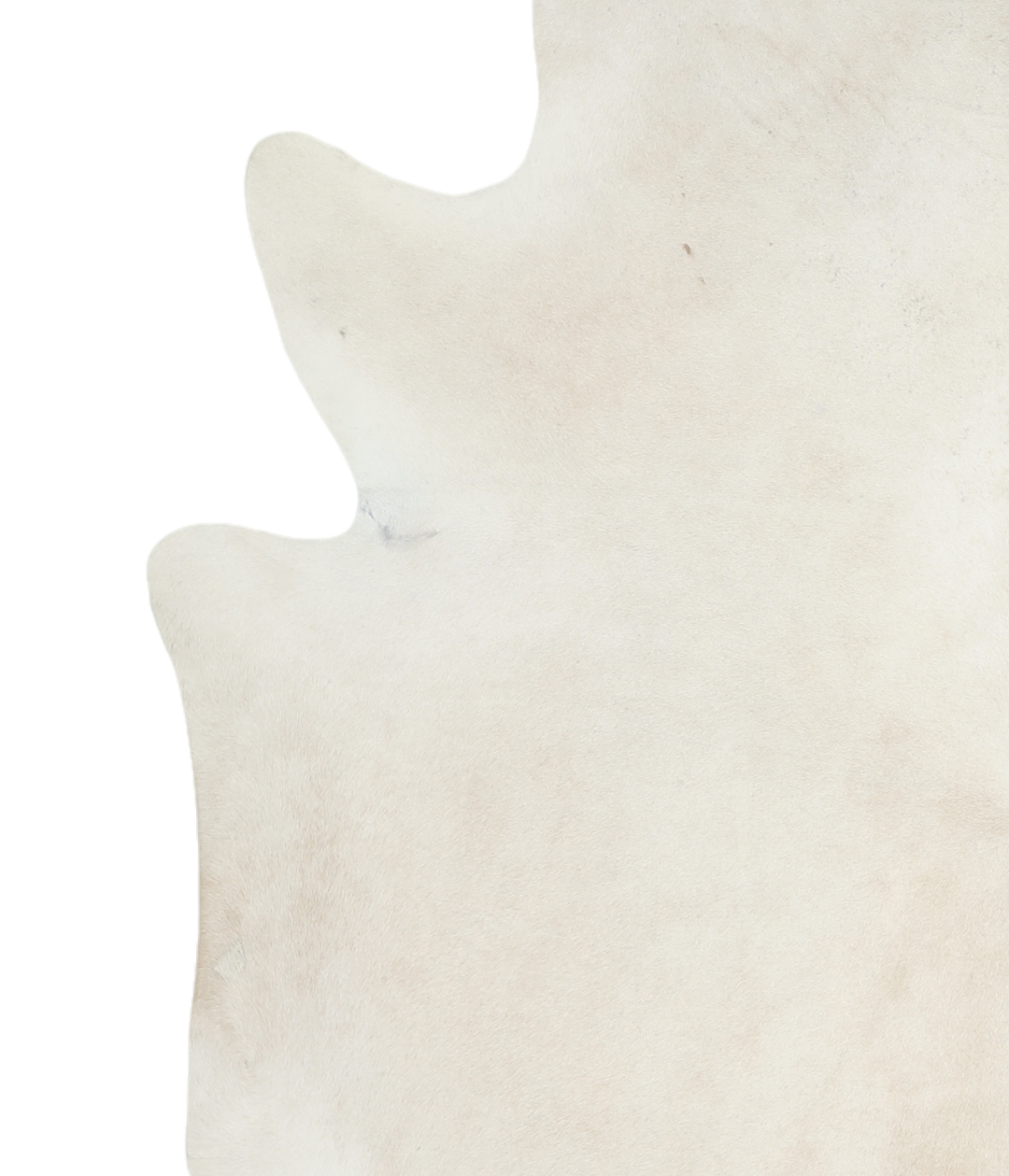 Ivory with Beige XX-Large Brazilian Cowhide Rug 7'8"H x 6'9"W #A18743 