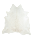 Ivory with Beige X-Large Brazilian Cowhide Rug 7'1"H x 6'8"W #A18749 by Hudson Hides