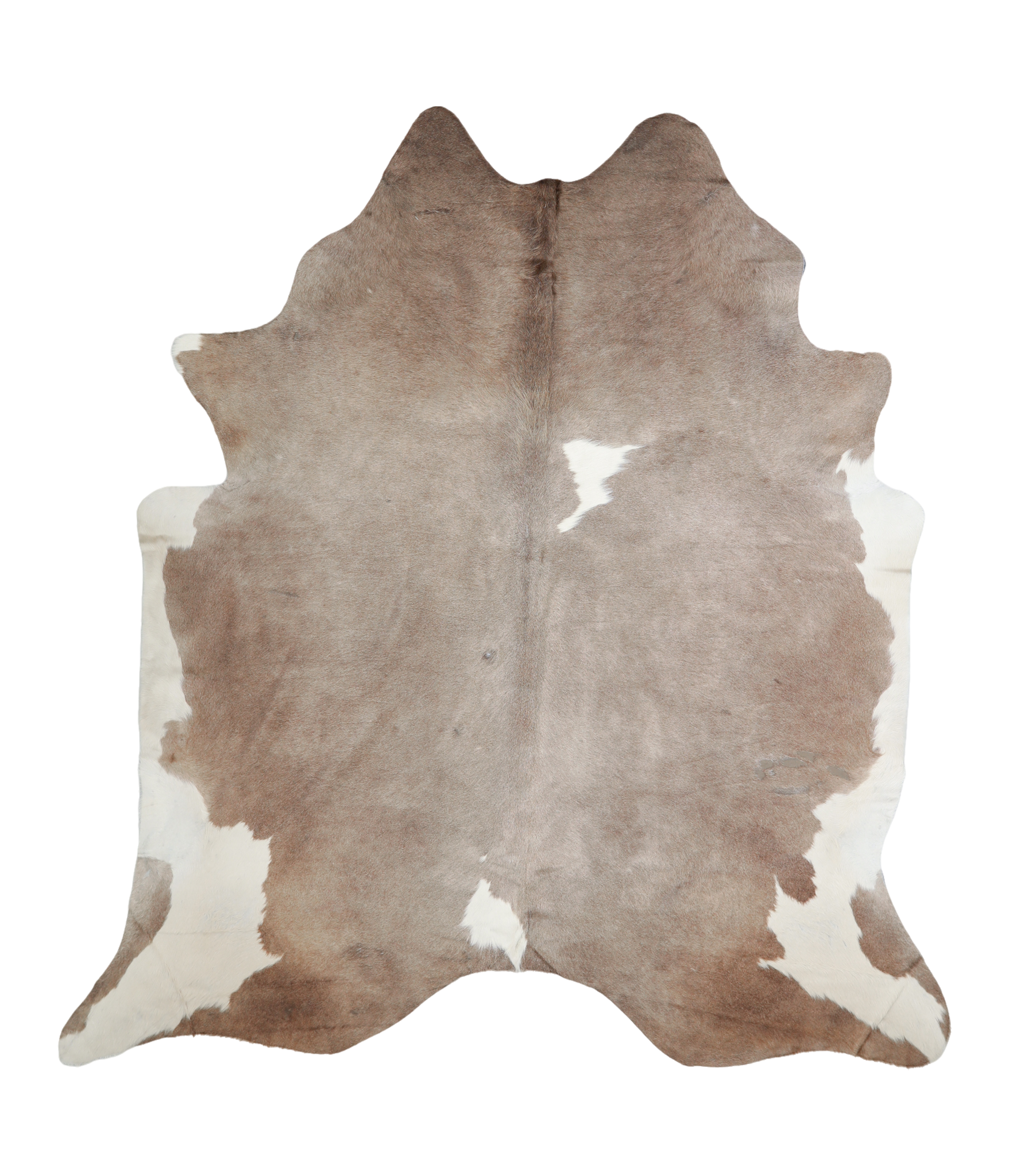 Grey With White Cowhide Rug #A18789