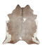 Grey With White XX-Large Brazilian Cowhide Rug 7'7