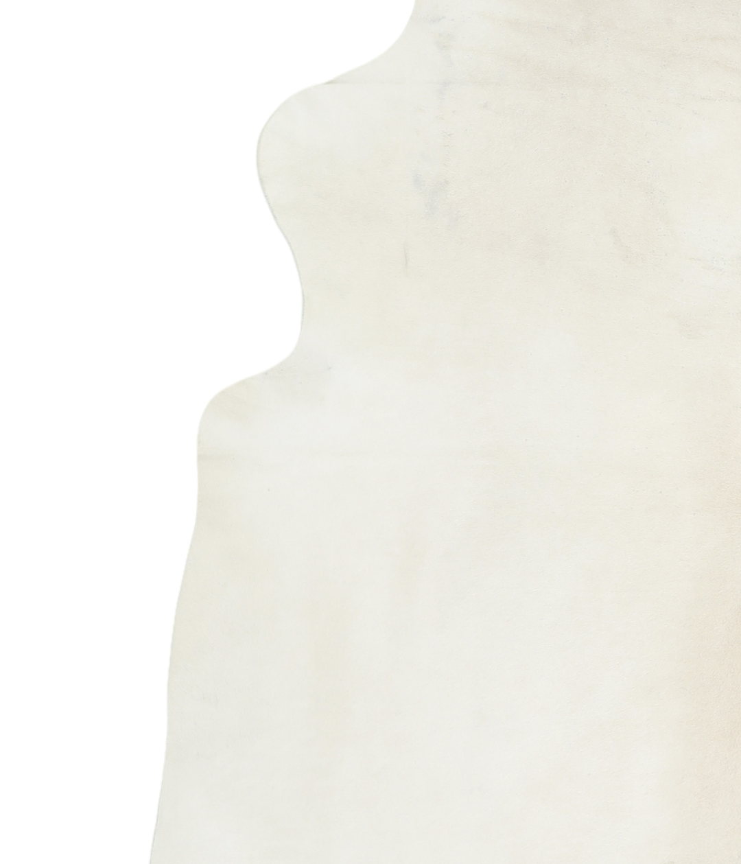 Ivory with Beige X-Large Brazilian Cowhide Rug 7'3"H x 6'10"W #A18896 