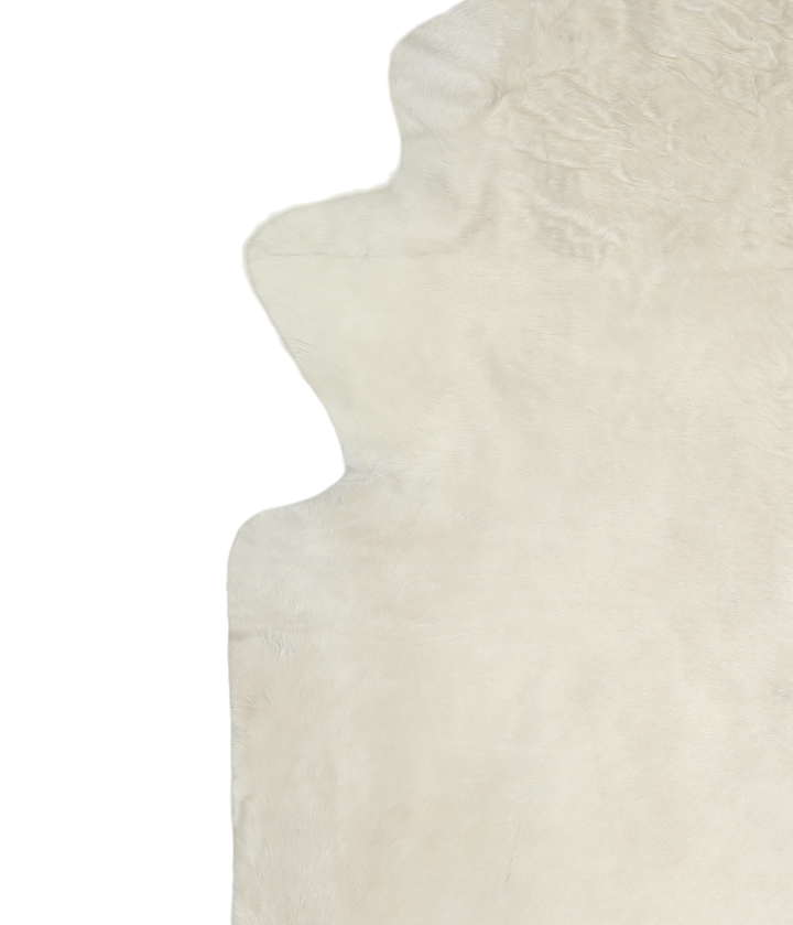 Ivory with Beige XX-Large Brazilian Cowhide Rug 8'5"H x 7'6"W #A18897 by Hudson Hides