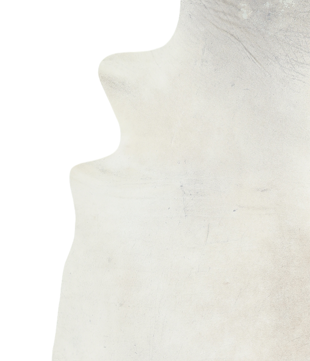 Ivory with Beige XX-Large Brazilian Cowhide Rug 7'6"H x 6'10"W #A18930