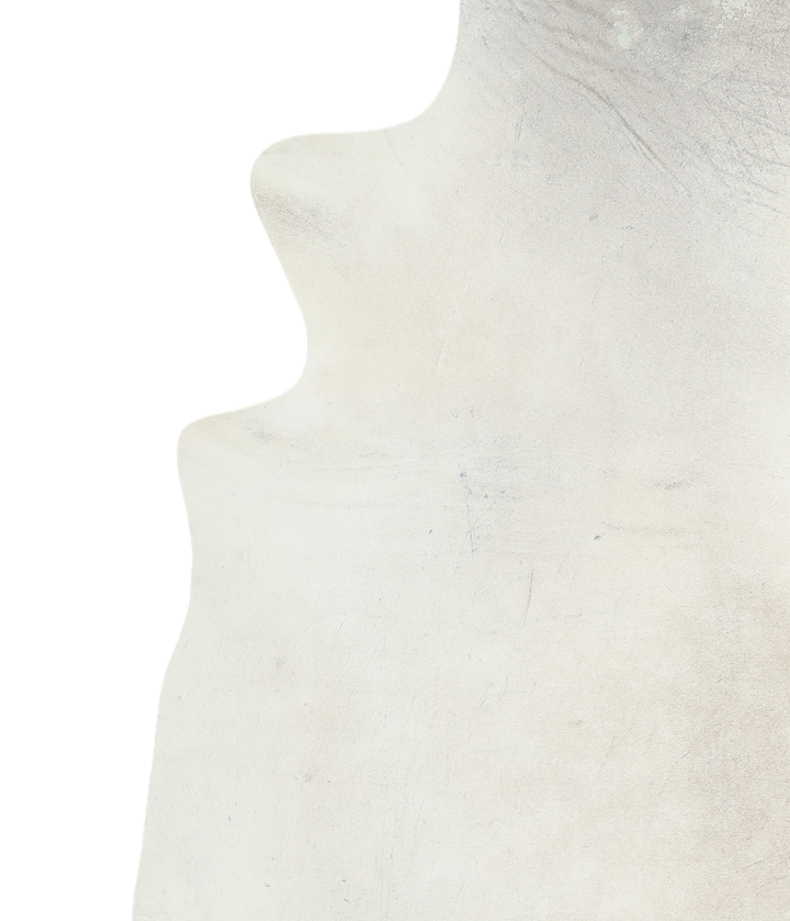Ivory with Beige XX-Large Brazilian Cowhide Rug 7'6"H x 6'10"W #A18930 by Hudson Hides