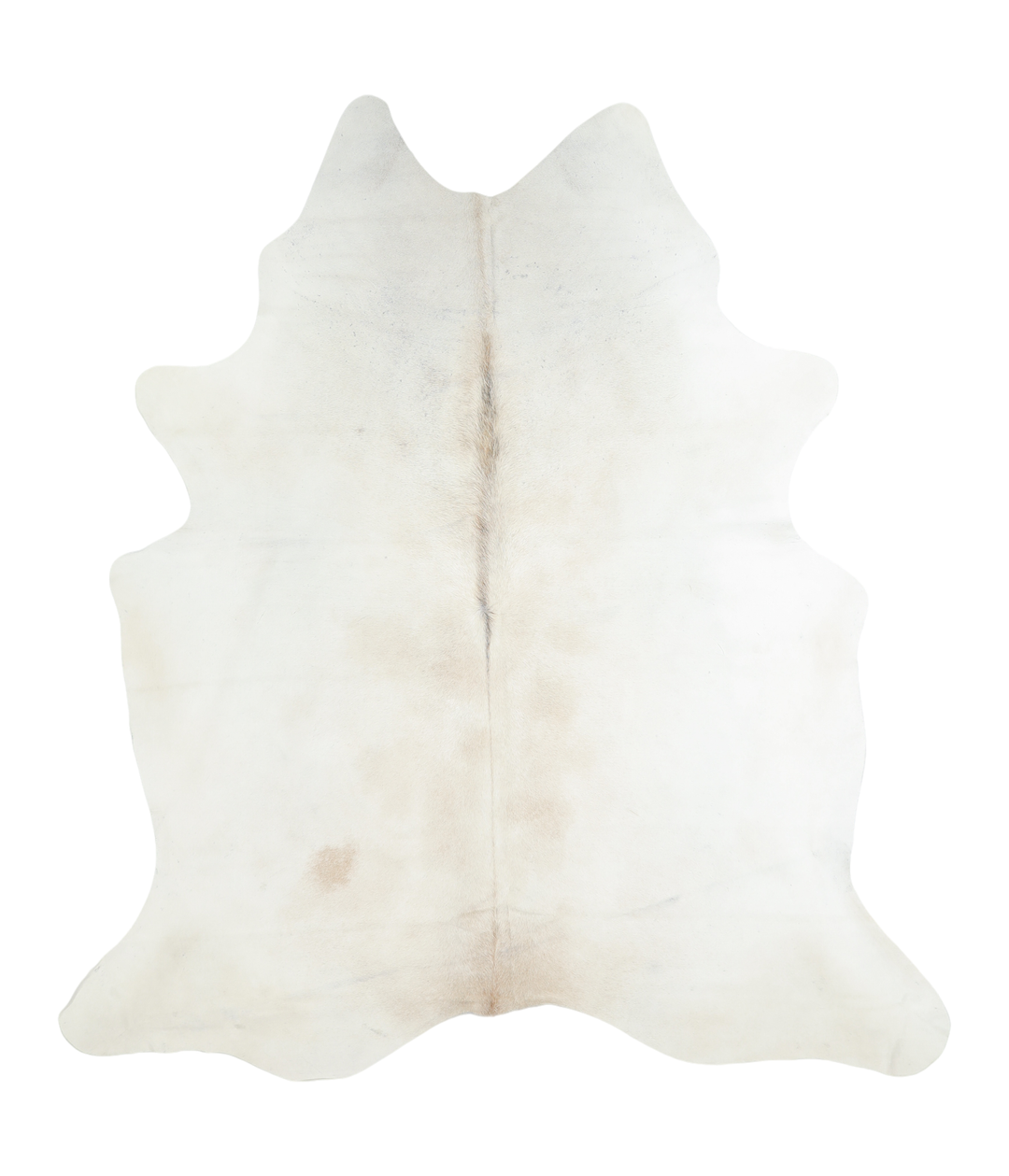 Ivory with Beige X-Large Brazilian Cowhide Rug 7'1"H x 6'4"W #A19100 b