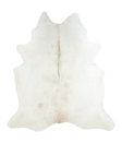 Ivory with Beige X-Large Brazilian Cowhide Rug 7'1"H x 6'4"W #A19100 by Hudson Hides