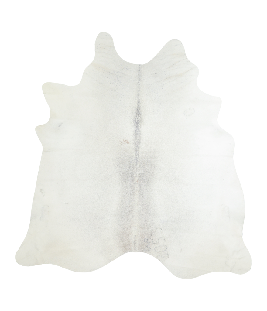 Light Grey X-Large Brazilian Cowhide Rug 7'2"H x 6'9"W #A19176 by Hudson Hides