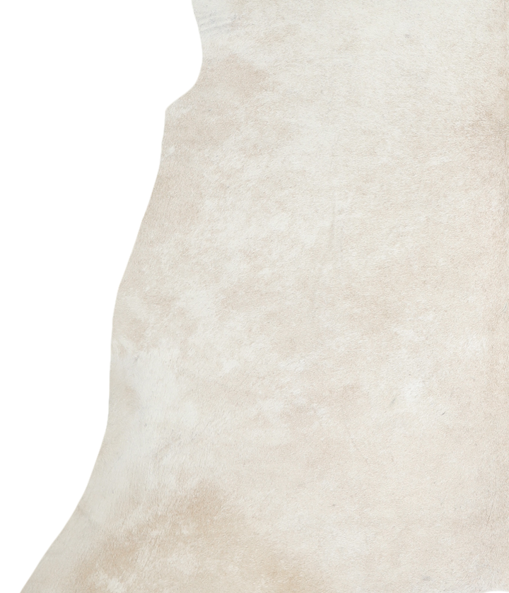 Ivory with Beige X-Large Brazilian Cowhide Rug 6'2"H x 7'4"W #A19250 by Hudson Hides