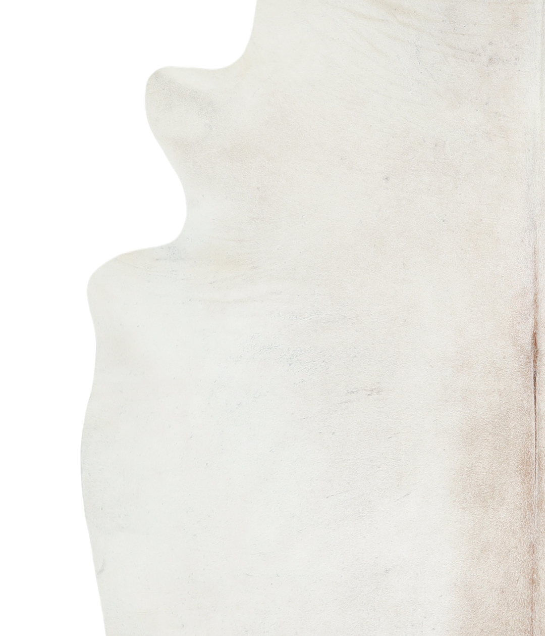 Ivory with Beige X-Large Brazilian Cowhide Rug 6'11"H x 6'9"W #A19271 