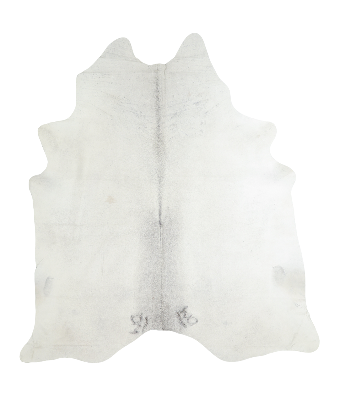 Light Grey XX-Large Brazilian Cowhide Rug 7'5"H x 6'8"W #A19286 by Hud