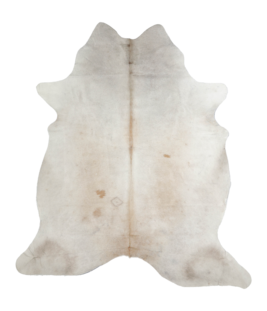 Grey with Beige X-Large Brazilian Cowhide Rug 7'4"H x 6'5"W #A19372 by Hudson Hides