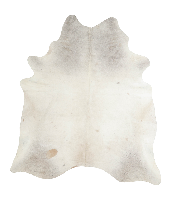 Grey with Beige X-Large Brazilian Cowhide Rug 7'2"H x 6'3"W #A19384 by Hudson Hides