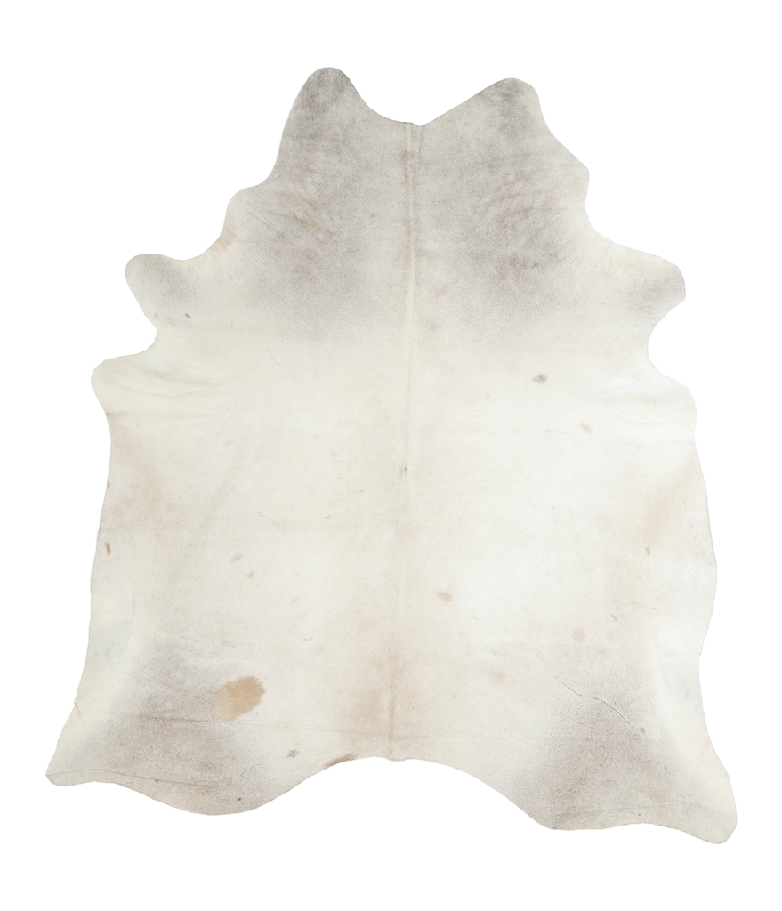 Grey with Beige X-Large Brazilian Cowhide Rug 7'2"H x 6'3"W #A19384 by Hudson Hides