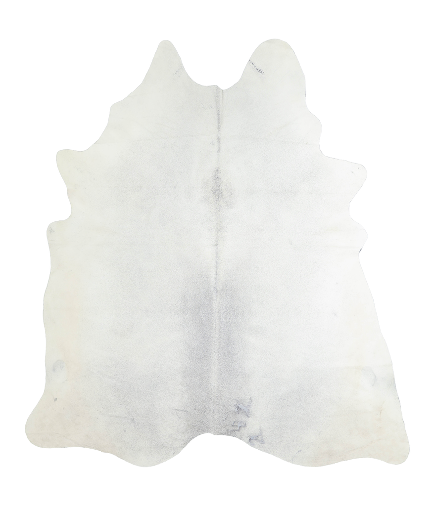 Light Grey X-Large Brazilian Cowhide Rug 7'2"H x 6'4"W #A19505 by Hudson Hides