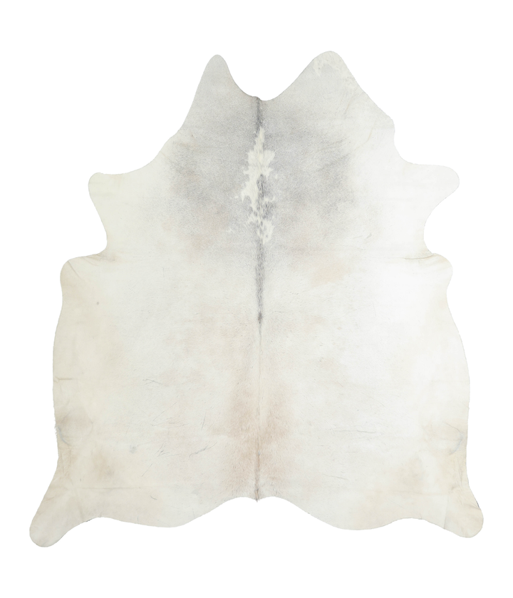 Grey with Beige XX-Large Brazilian Cowhide Rug 7'9"H x 7'0"W #A19646 by Hudson Hides
