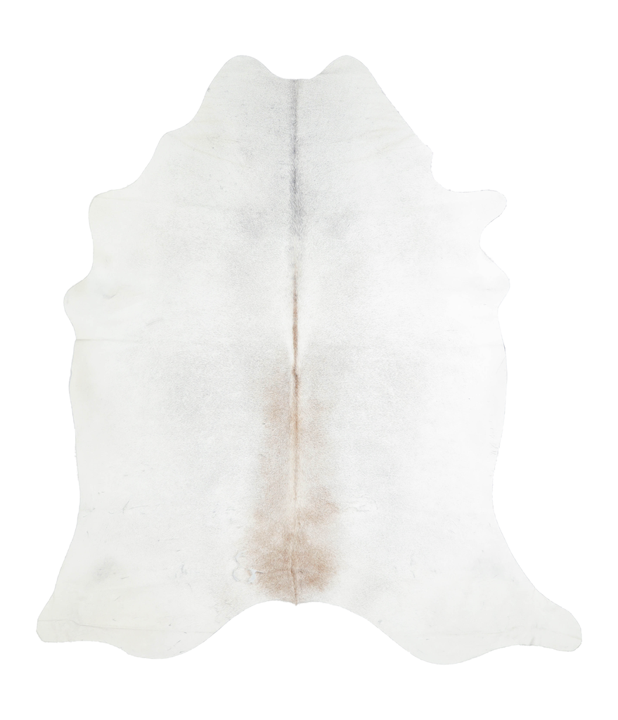 Grey with Beige X-Large Brazilian Cowhide Rug 7'2"H x 6'4"W #A19685 by Hudson Hides