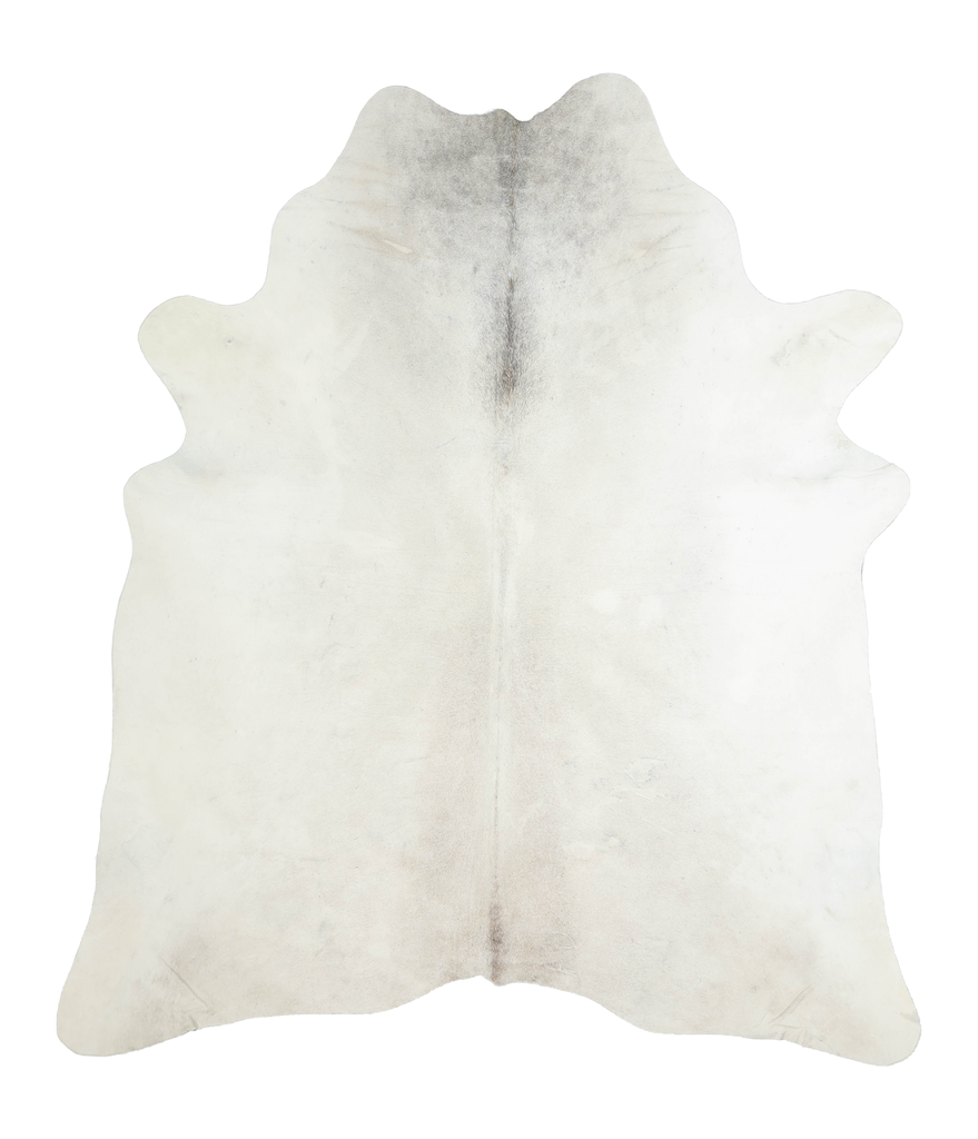 Light Grey X-Large Brazilian Cowhide Rug 7'0"H x 6'1"W #A19759 by Hudson Hides