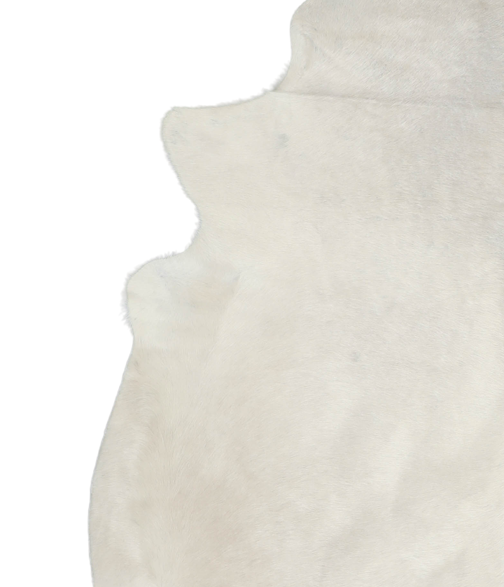 Ivory with Beige X-Large Brazilian Cowhide Rug 7'4"H x 6'4"W #A19954 by Hudson Hides
