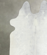 Light Grey Large Brazilian Cowhide Rug 5'5"H x 6'4"W #A20001 by Hudson Hides