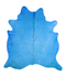 Dyed Sea Blue XX-Large Brazilian Cowhide Rug 7'6