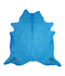 Dyed Sea Blue XX-Large Brazilian Cowhide Rug 7'8
