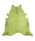 Dyed Lime Green X-Large Brazilian Cowhide Rug 7'2"H x 6'11"W #A20167 by Hudson Hides