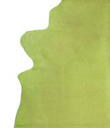 Dyed Lime Green X-Large Brazilian Cowhide Rug 6'10"H x 6'8"W #A20168 by Hudson Hides
