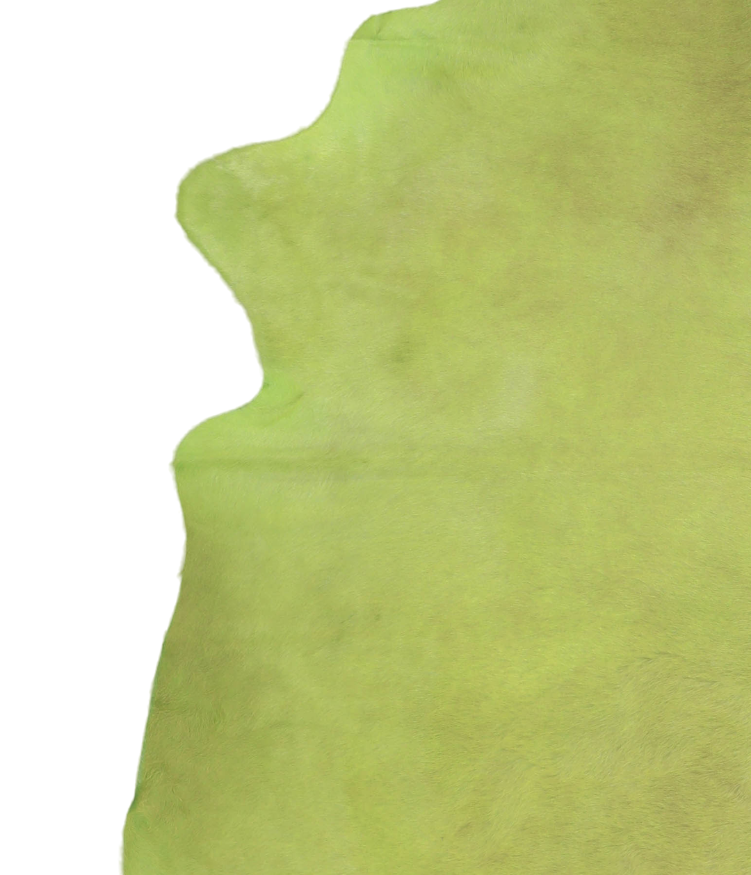 Dyed Lime Green X-Large Brazilian Cowhide Rug 6'10"H x 6'3"W #A20169 b