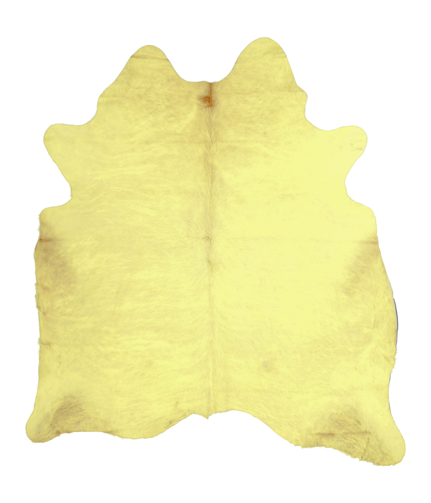Dyed Yellow Cowhide Rug #A20176