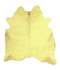 Dyed Yellow X-Large Brazilian Cowhide Rug 7'3