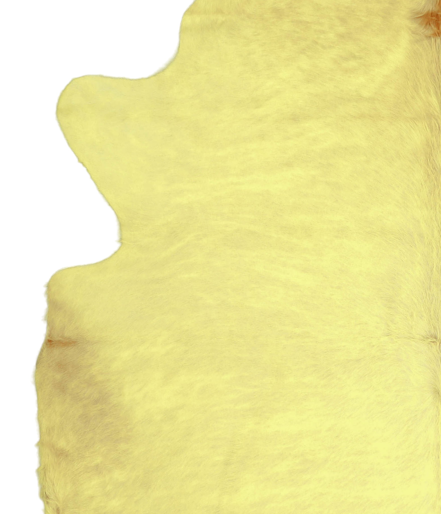 Dyed Yellow Cowhide Rug #A20176