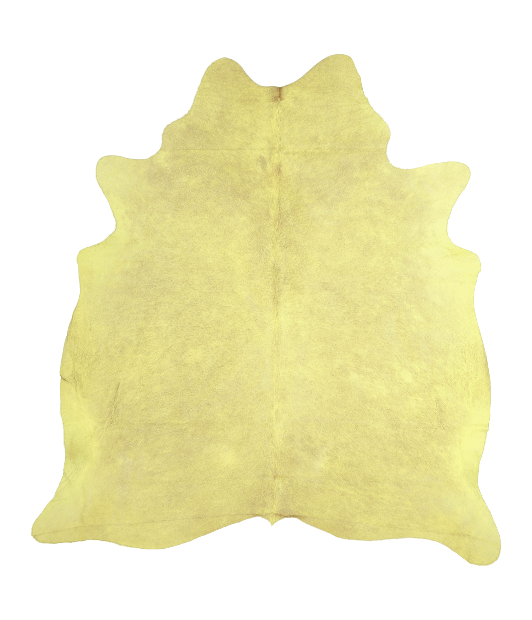 Dyed Yellow Cowhide Rug #A20177